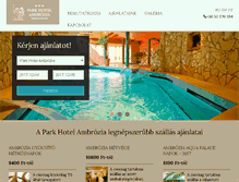 Tablet Screenshot of ambroziahotel.hu